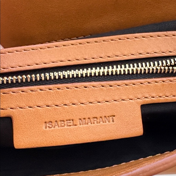 Isabel Marant Asli Leather and Suede Crossbody Bag. - Picture 8 of 12